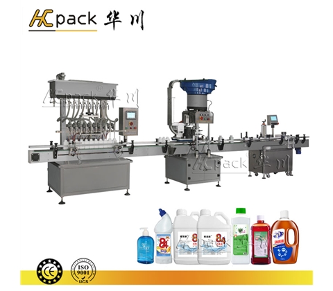 消毒水、洗手液、化肥等液體包裝生產線（xiàn）